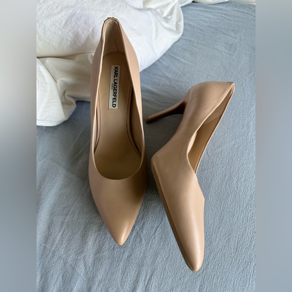 Karl Lagerfeld US9 Nude Pumps - Like New - Picture 1 of 3